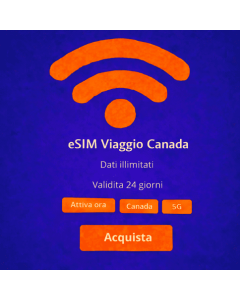 eSIM Canada illimitata per 24 giorni