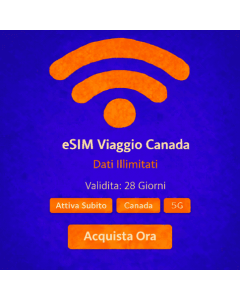 eSIM Canada illimitata per 28 giorni