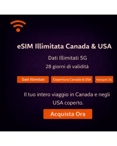 eSIM Canada illimitata per 28 giorni
