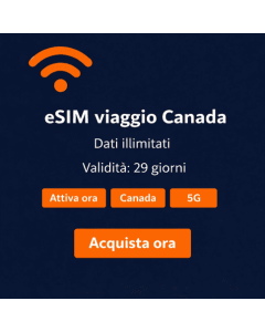 eSIM Canada illimitata per 29 giorni