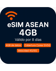 eSIM de cuatro GB para la región de la ASEAN