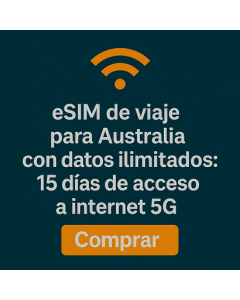 eSIM de viaje para Australia con datos ilimitados: 15 días de acceso a internet 5G