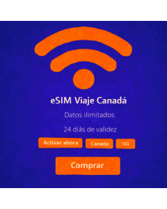 eSIM ilimitada para Canadá durante 24 días