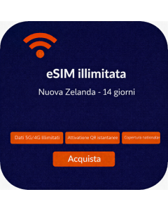 eSIM illimitata Nuova Zelanda - 14 giorni
