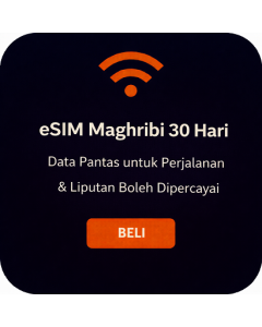 eSIM Maghribi 30 Hari – Data Pantas untuk Perjalanan & Liputan Boleh Dipercayai