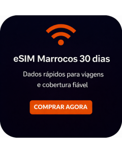 eSIM Marrocos 30 dias – Dados rápidos para viagens e cobertura fiável