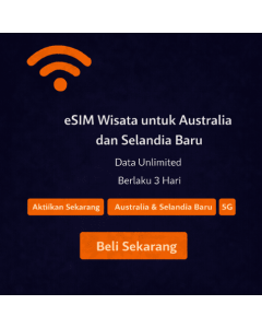 eSIM Tanpa Batas 3 Hari untuk Selandia Baru dan Australia