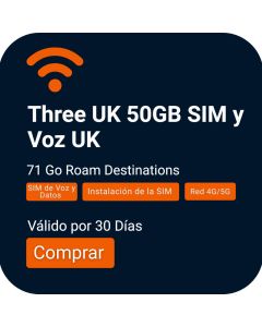 Solicite tres coberturas móviles en el Reino Unido: tarjeta SIM de 50GB y llamadas del Reino Unido