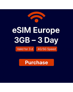 eSIM Europe 3GB - 3 Day