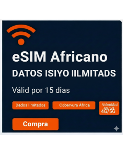 eSIM África Top Ilimitado 15 Días
