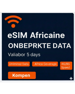 Africa Top Unlimited eSIM – 5 Dagen
