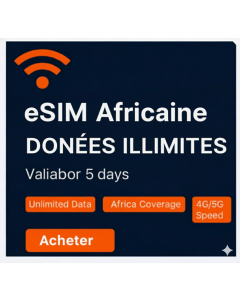 eSIM Africa Top Illimitée – 5 Jours