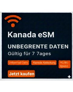 Unbegrenzte Kanada-eSIM – 7 Tage