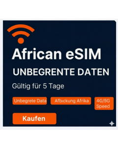 Travel Africa Top Unlimited eSIM – 5 Tage