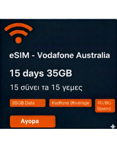 Vodafone Australia eSIM – 15 Days 35GB