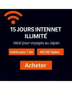 KDDI Japon eSIM pour 15 jours