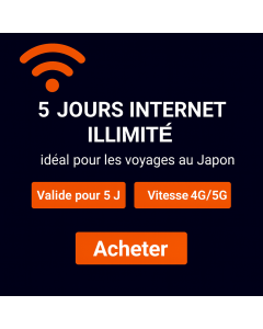 KDDI Japon eSIM pour 5 jours