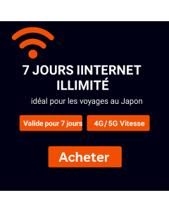 KDDI Japon eSIM pour 7 jours
