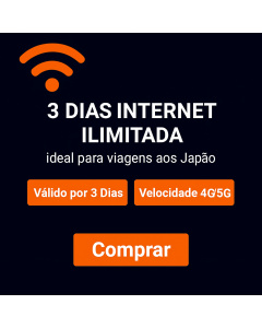 eSIM KDDI Japão válido por 3 dias