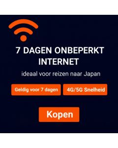 KDDI Japan eSIM voor 7 dagen