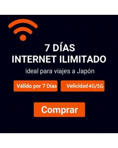 eSIM KDDI Japón por 7 días
