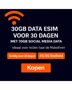 Dhiraagu eSIM voor Malediven (30 dagen)