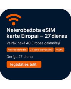 Neierobežoti Eiropas dati 27 dienas