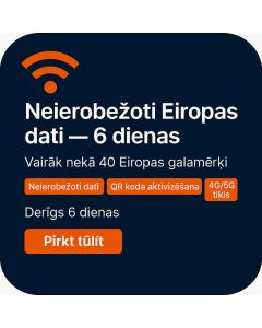 Neierobežoti Eiropas dati — 6 dienas