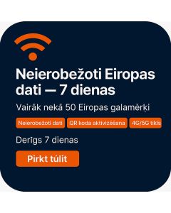 Neierobežoti Eiropas dati — 7 dienas