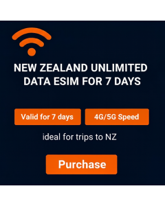 New Zealand Unlimited eSIM For 7 Days