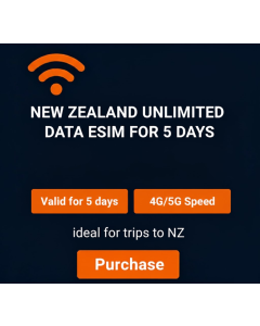 New Zealand Unlimited eSIM For 5 Days