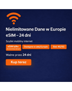 Nielimitowane dane europejskie przez 24 dni