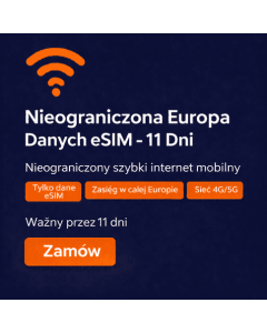 Nielimitowane dane w Europie – 11 dni