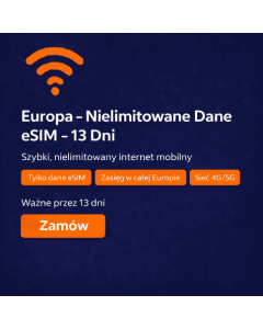 Nielimitowane dane w Europie – 13 dni