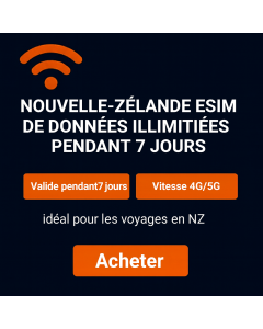 eSIM illimitée en Nouvelle-Zélande pendant 7 jours
