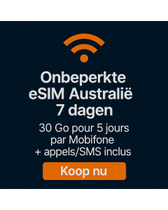 Onbeperkte eSIM Australië 7 dagen