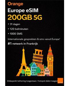 Orange Holiday Europe 200GB eSIM
