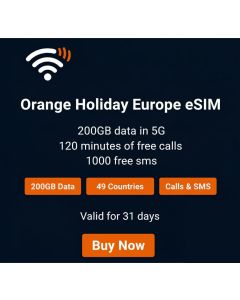 Orange Holiday Europe 200GB eSIM