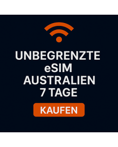 Unbegrenzte eSIM Australien 7 Tage