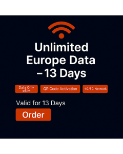 Unlimited Europe Data 13 days