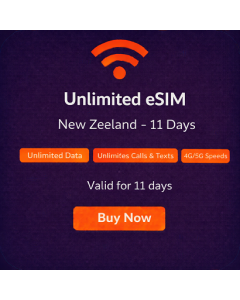 Unlimited New Zealand eSIM - 11 Days 