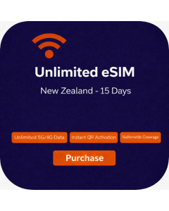 Unlimited eSIM New Zealand - 15 Days