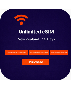 Unlimited eSIM New Zealand - 16 Days