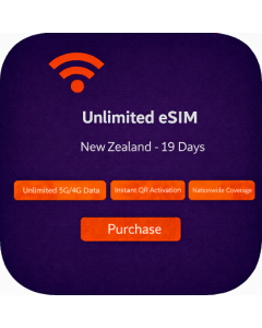 Unlimited eSIM New Zealand - 19 Days