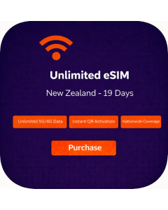 Unlimited eSIM New Zealand - 19 Days
