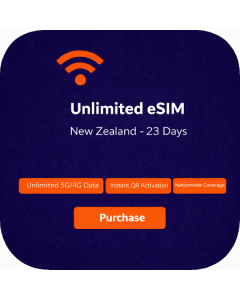 Unlimited eSIM New Zealand - 23 Days