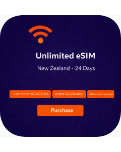 Unlimited eSIM New Zealand - 24 Days