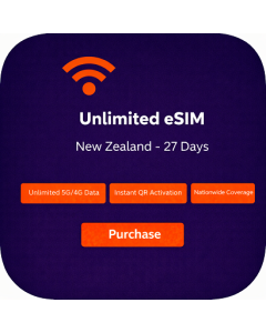 Unlimited eSIM New Zealand - 27 Days