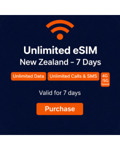 Unlimited eSIM New Zealand - 7 Days