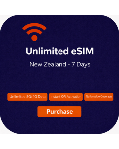 Unlimited eSIM New Zealand - 7 Days